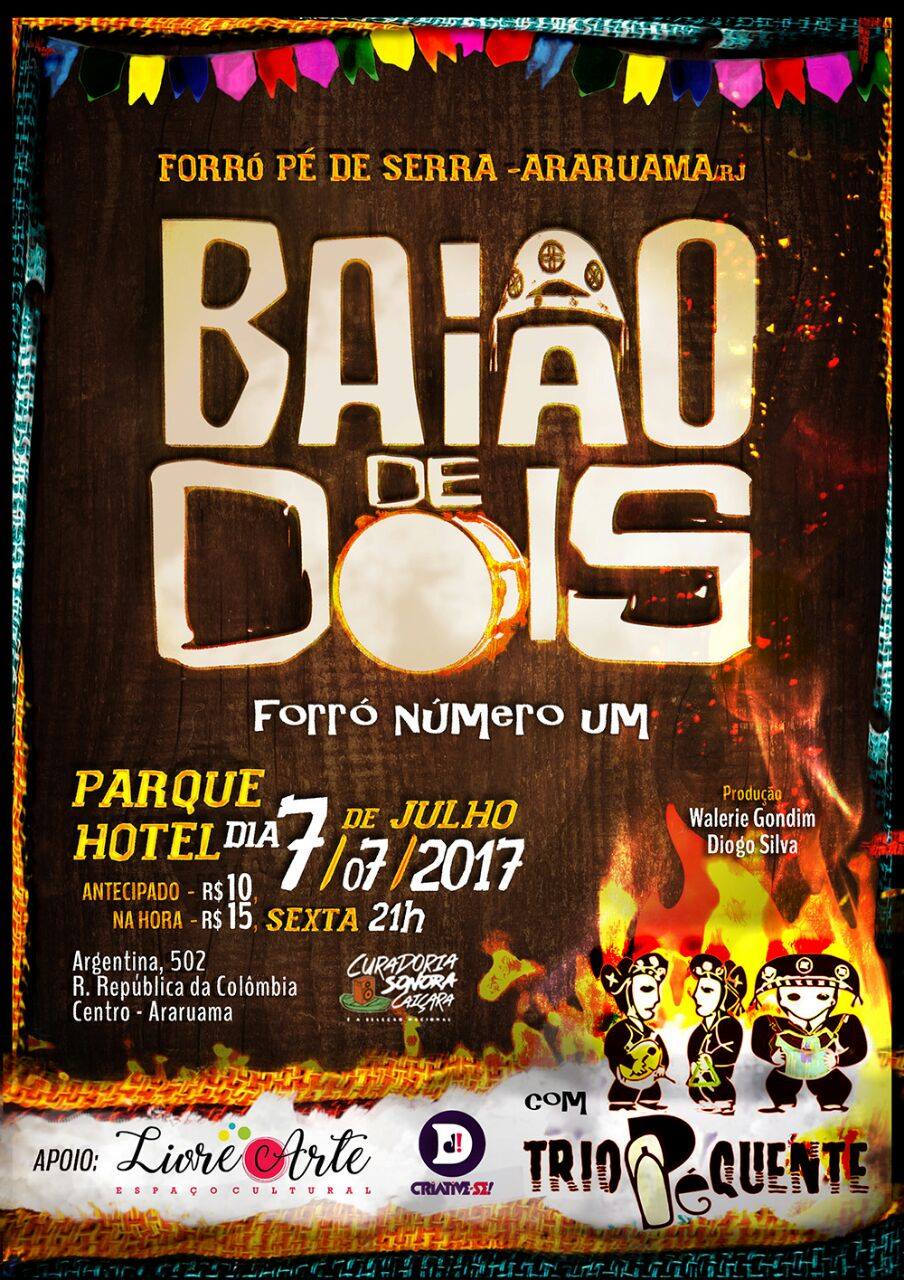 Cartaz · Forró nº 01 · Trio Pé Quente