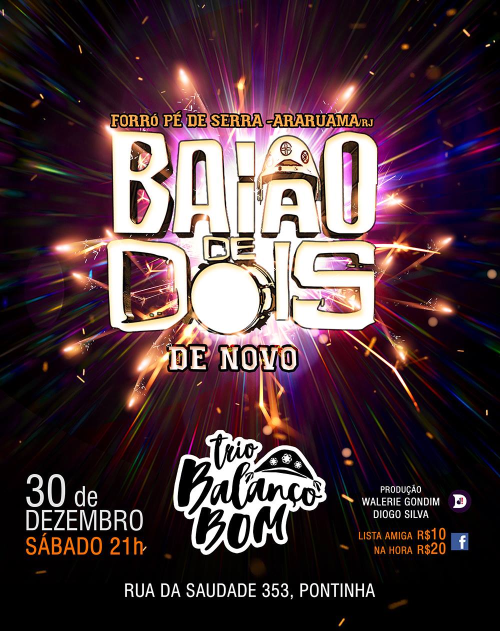 Cartaz · De Novo · Trio Balanço Bom