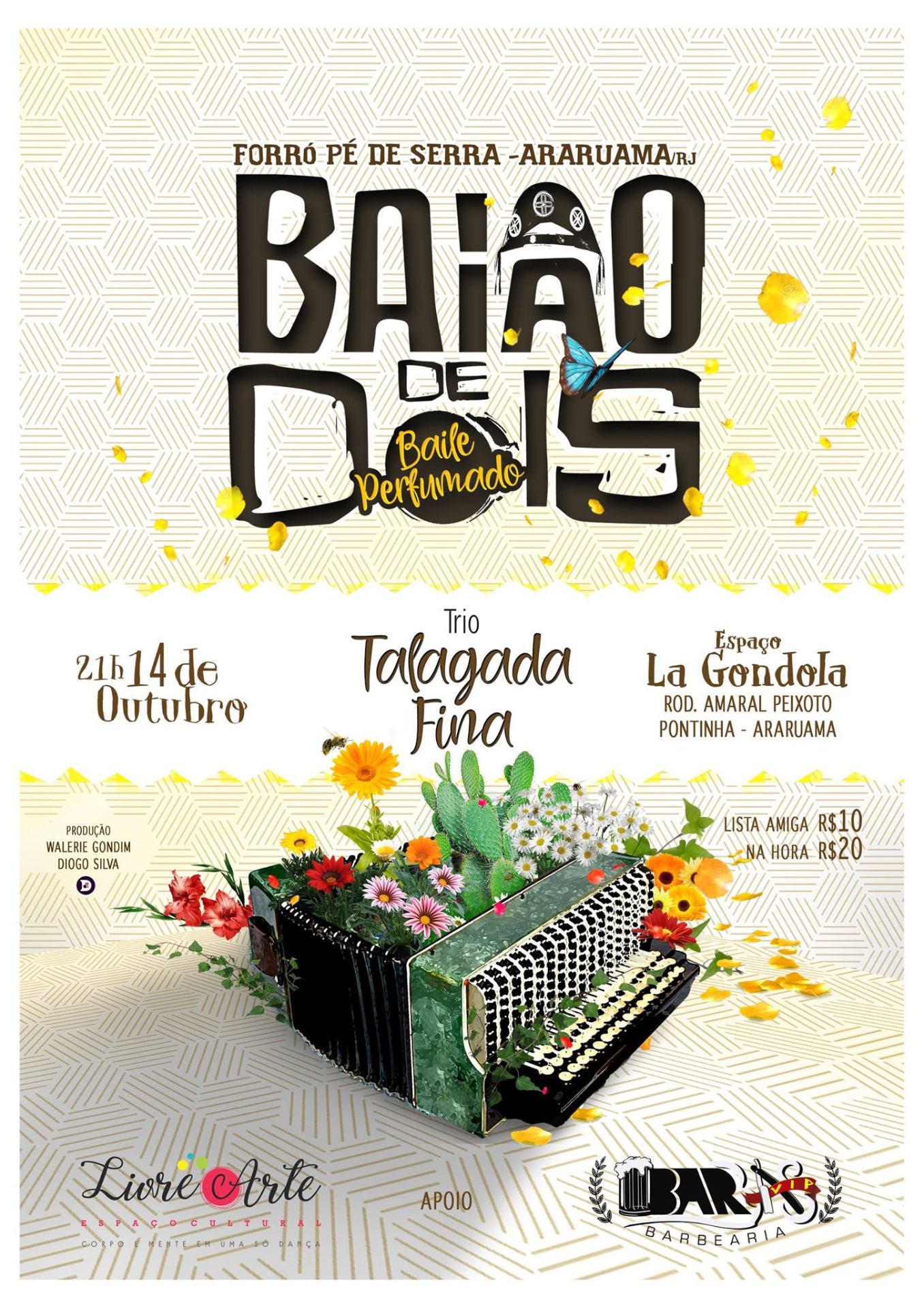 Cartaz · Baile Perfumado · Talagada Fina