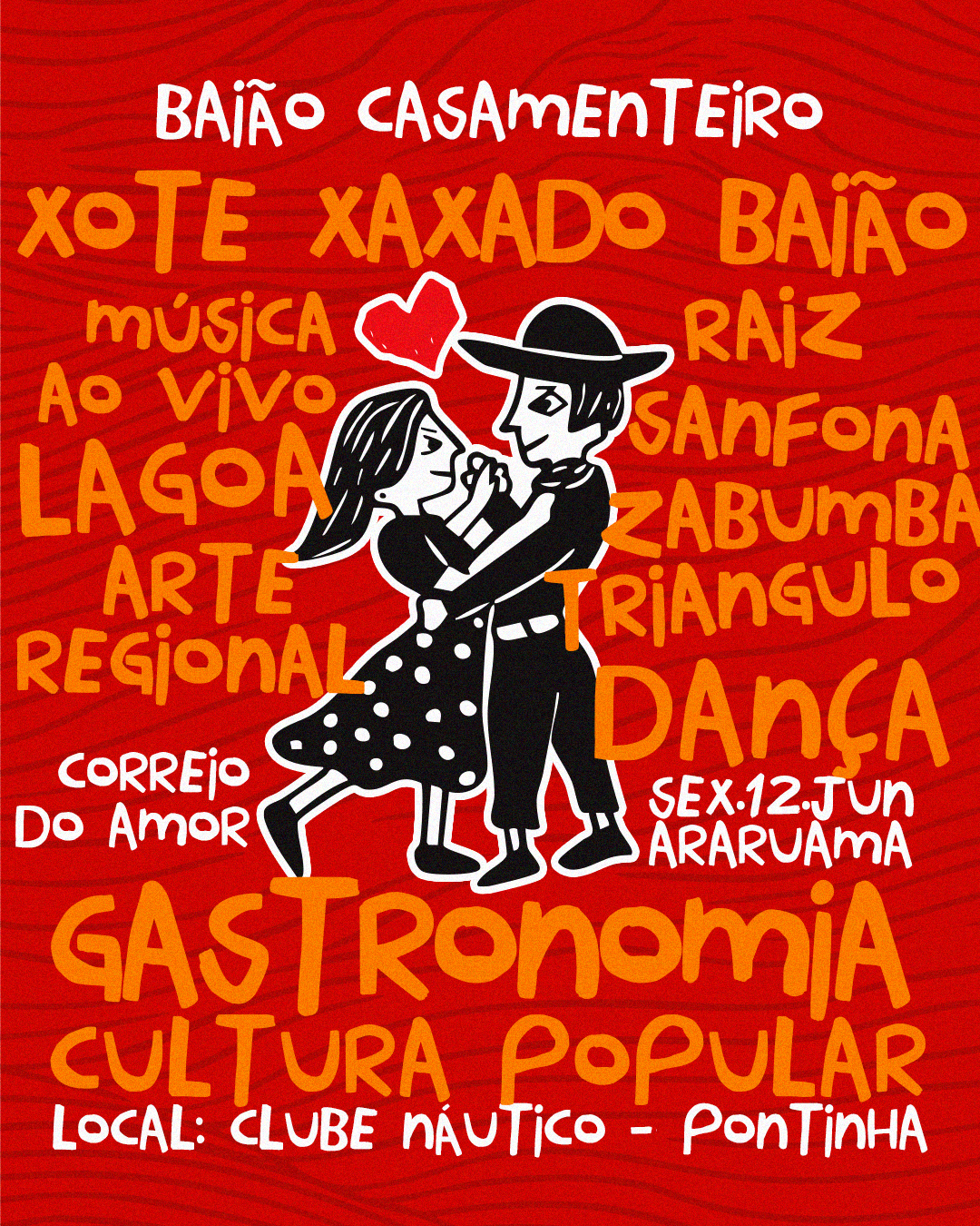 Arte temática do Baião Casamenteiro