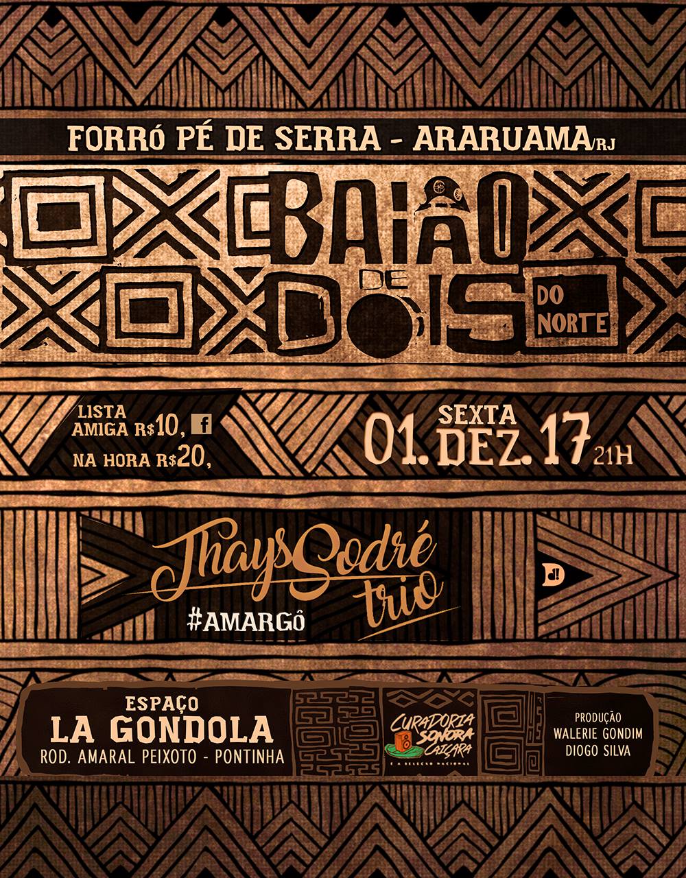 Cartaz · Do Norte · Thays Sodré Trio